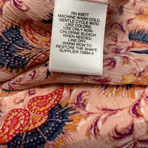 Liz Claiborne floral top, SZ XL Petite - Picture 6 of 6